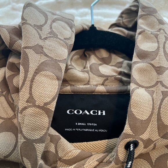 Authentic Signature Coach Hoodie Tan & Black - Picture 7 of 12